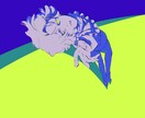 MV用イラスト描きます 他にない大胆な構図とビビットな配色が持ち味です！ イメージ3