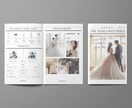結婚式 ブライダル新聞4ページ_届けます Canvaで編集するテンプレート【A5仕上がり】 イメージ3