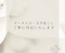 データ入力・文字起こしを丁寧迅速に行います 事務経験を活かして、丁寧・正確に対応します イメージ1