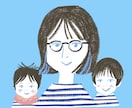 お気に入りを頭上に◎色鉛筆タッチで似顔絵描きます かたくない、ゆるい、楽しそう、親近感がモットーです。 イメージ3
