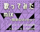 歌ってみたのmixと簡単なMV製作をします mixと、文字入れやシンプルな動き等のMVのセットです！ イメージ1
