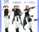 セール中◎TRPGなどの立ち絵イラスト制作承ります TRPG・ゲーム等、オリキャライラストに！ イメージ3