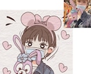 写真を元にかわいい似顔絵イラスト描きますます ☆アイコンや名刺、ブログなどに！ イメージ2