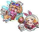 企業実績有/ビックリマン風シールイラスト描きます ひと目でお宝行き決定！キラリと光るキャッチーな1枚を作成 イメージ5