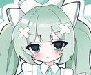 SNSアイコンや立ち絵などお描きします かわいい萌えイラストです アイコンやグッズなどにぜひ♡ イメージ2
