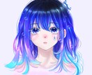 透明感のある女の子のSNSアイコン描きます 透明感のある儚い女の子アイコンをあなただけの世界観で描きます イメージ2