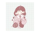 個性的なゆるっとしたアイコンを描きます ☆ゆる可愛い女の子でSNSをアピールしましょう☆ イメージ3