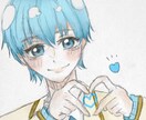 アイコンイラストなど作成致します アナログ絵に色を載せる形になります…！ イメージ2