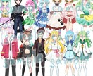 キラキラで可愛いイラスト描きます アイコン、ヘッダー、一枚絵など！用途に合わせておまかせあれ♪ イメージ7