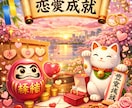 恋愛運上昇　3点セットのご利益を発動させます パワースポットや神社にいくのと同じ、それ以上のご利益です イメージ1