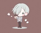 ミニキャラ×ふわふわくすみカラーを描きます 落ち着いた可愛い印象のミニキャラをお求めの方に！ イメージ5