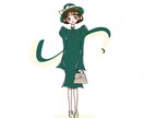可愛い女の子描きます レトロでポップなオリジナルイラストを描きます イメージ3