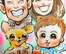 昨日対応！可愛い似顔絵お描きします プレゼントお困りの方！世界で１枚の可愛い似顔絵いかがですか イメージ3