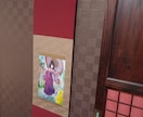 デジタルイラストから【掛軸】を制作します デジタルイラスト作品から掛軸を作ります イメージ2