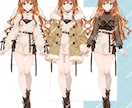 Live2D完成品衣装替え/ SD切替付いてます 冬服⇔透け感ニットの美女モデル  / SD切替付 イメージ3
