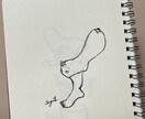 独特な世界観のイラストを描きます キャンバスや色紙にイラストを描きます。 イメージ5