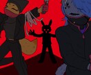 メルヘンでダークなMVイラストお描きします 【地雷系・量産型・ピエロ・サーカスモチーフ人外・マスコット】 イメージ5