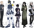 TRPG・Vtuber等◎胸上～全身立ち絵描きます 老若男女・人外・ロボ等幅広くお任せください！ イメージ2