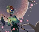 アートっぽ背景の一枚絵ます 元美大生がオリキャラをアート空間に描きます！ イメージ1