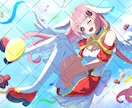 目を惹く華やかな一枚絵を描きます 光と彩度の映える世界観イラスト イメージ9