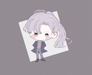 ミニキャラ×ふわふわくすみカラーを描きます 落ち着いた可愛い印象のミニキャラをお求めの方に！ イメージ4