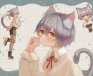 TRPG・動画・ゲームなどの立ち絵制作します アイコンから全身サイズまで人物イラスト制作します イメージ5