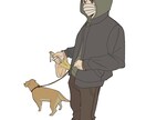 優しく可愛いシンプルな人物イラストを描きます 商用OK！最短翌日に納品出来ます！ イメージ3
