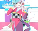 ご当地キャラクターの背景付き１枚イラスト描きます ポップで可愛いご当地イラストを活用しませんか？ イメージ2
