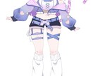 VTuber,Vライバーで使用する1枚絵ます サムネイルや、グッズ等で使用する1枚絵を描かせていただきます イメージ2