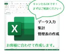 要望に合わせてExcelデータ作ります １シート分の作成、修正何度でもOK！ イメージ1