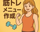 初心者向け筋トレメニュー作成します 男女問わずOK！目的別にご提案 イメージ1