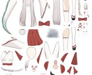 イラスト〜モデリングまで！可愛いモデル作成します キャラデザ〜モデリング、三面図、キービジュアル全て揃います！ イメージ3