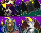 ハロウィン風のペット/動物イラスト描きます 10月1日土曜まで受付・ポップなハロウィン風イラスト描きます イメージ2