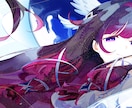 アイコン、ヘッダー。キャラクター立ち絵など承ります 水彩のような塗りでプロフィールを彩ります イメージ4