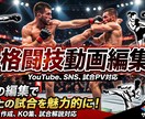 格闘技・スポーツ動画を迫力ある映像に編集します SNSで映える格闘技・スポーツ動画を制作 イメージ1