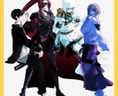 TRPGの立ち絵作成をいたします 最短2日で納品可能！立ち絵ディスプレイもお受けできます◎ イメージ3