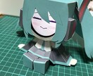 デジタル缶バッジを使ったペーパークラフトを作ります 表情が変わるペーパークラフトを制作します イメージ2