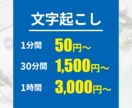 文字起こし（テープ起こし）をお引き受けいたします ご要望には可能な限り対応いたします イメージ1