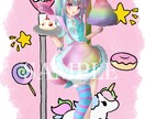アイコン・キャラクターイラストお描きします SNS・配信・創作活動に◎かわいいやかっこいいを形にします イメージ4