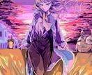 MVや書籍、グッズなどに使えるイラスト制作します 線画が強調された大胆なアングルで世界観を表現します イメージ2