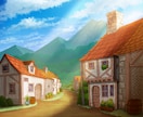 温かみのあるファンタジー背景イラスト制作いたします ヘッダー・動画等を温かい背景イラストで彩ってみませんか イメージ9