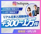 Instagram日本人の投稿保存回数を増やします 超格安/最高品質/減少なし*最大+10,000件 イメージ1