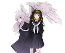 一枚絵から立ち絵、アイコンまで描きます 一枚絵、立ち絵、アイコン、ヘッダー、サムネイル等を描きます イメージ4