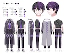 キャラクターデザインします 三面図制作のみもOK！あなただけのキャラクターを作ります！ イメージ3