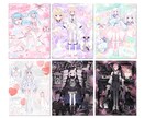VTuber様の宣伝プロフィール画像作成致します キラキラゴテ盛りデザインが得意です！ イメージ3