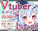 Vtuber用Live2Dモデリングお受け致します 華やかでしっかりしたモデリング！初心者様にも安心サポート！ イメージ1