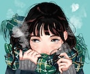 リアルなテイストの女の子イラスト描きます あなただけのアイコンが欲しい方へ！ イメージ6
