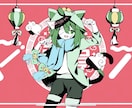 本家オマージュ！歌ってみた用1枚絵描きます トレス、模写無しでクリーン・安心！ イメージ2