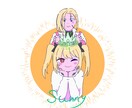 商用利用可!かわいい一枚絵のイラストを描きます キャラクターの表情に力を入れて描きます! イメージ4