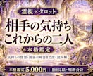 相手の気持ちと今後を霊視で詳しく読み解きます 気持ちの背景・関係の障害から、具体的な次の一歩まで イメージ1